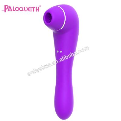 China Silicone+ABS Silicone+ABS Paloqueth 2020 New USB Rechargeable 8 Speeds Sucking Machine Sex Toys Nipple Clitoral Sucking Vibrator for sale