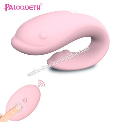 China PALOQUETH G Spot Silicone+ABS Silicone+ABS Wireless Remote Control Vibrator With Dual Motor Quiet Vibrator Toys For Female for sale