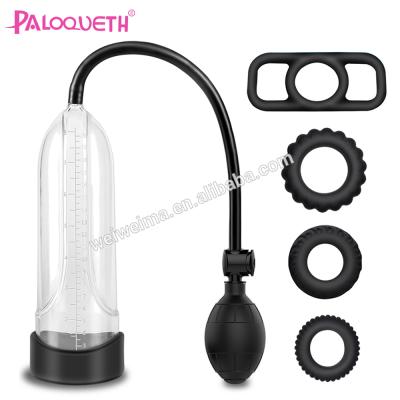 China PALOQUETH Silicone+TPE Silicone+TPE Factory Wholesale Sex Toys For Men Cock Pump To Get Big Big Cock for sale