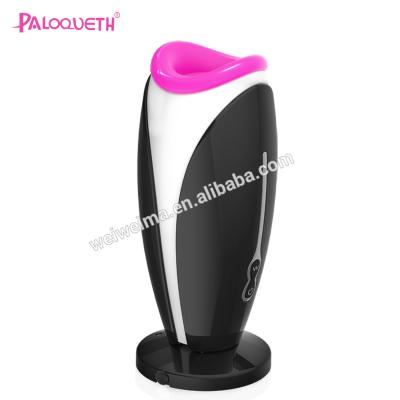 China PALOQUETH 12 Modes Silicone+TPE+ABS Vibration Silicone+TPE+ABS Male Masturbator Sex Toys For Men Masturbating 2020 for sale