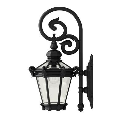 China High Quality Outdoor Courtyard Wall Mount Garden Pillar Outside Lamps Black Wall Lights for sale