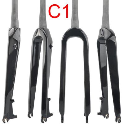 China ievele mountain bikes carbon fiber bicycle fork 26 27.5 29 ER MTB mountain bike without suspension 28.6mm fork 1-1/8 1-1/2 for sale