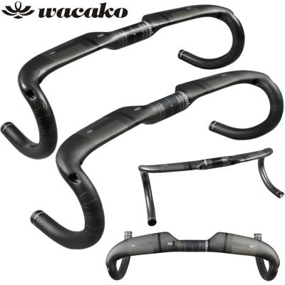 China Road bikes wacako carbon road bike handlebar, full carbon fiber road bicycle 400 bar handlebar 420 440mm for sale