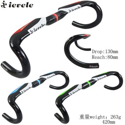 China Road Bikes ievele carbon road bike handlebar,full carbon fiber road bicycle 400 bar handlebar 420 440mm for sale