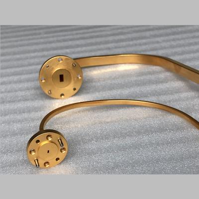 China Brass Rectangular WR10 Waveguide Elbow for sale