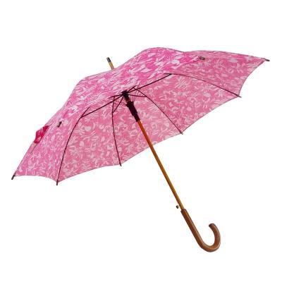 China Umbrella Minimalist High Quality Wooden Parts Standard Size Straight Umbrella for sale