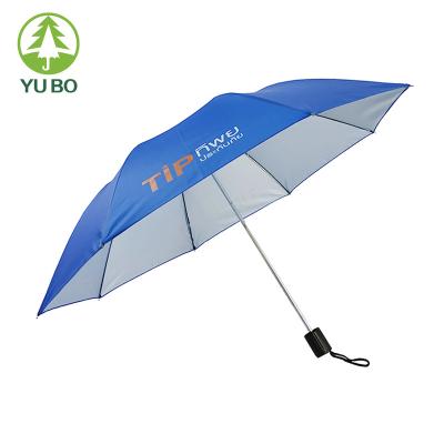 China 19 Inch 8k Two Folding Custom Cheap Folding Umbrella Manual Open With UV for sale