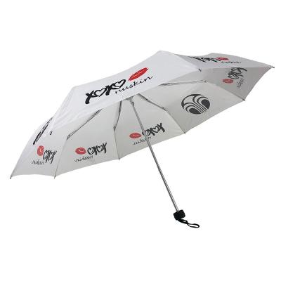 China Minimalist 3 Times Umbrella Custom Printing Umbrella Promotional Umbrella for sale