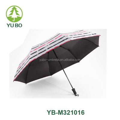 China Minimalist Fashion Umbrella 21 Inch Three Times UV Protected Waterproof Umbrella For Women for sale