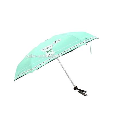 China Minimalist A Lazy Sun Proof Anti UV Sun Cool Folding Umbrella Cool Cat New for sale