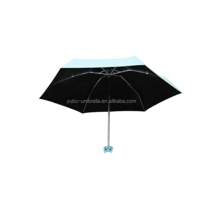 China Modern Cuted Cats 5 Handle Hand Fold Umbrella Open With Sun Protected Function for sale