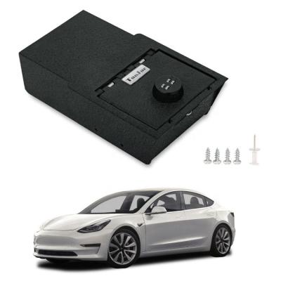 China simple & TuoJue Multi-Function Durable Organizer Car Accessories Car Storage Box FOR Tesla Model 3 &Y Console Invisible Vault for sale