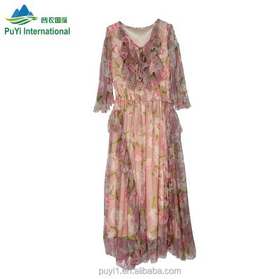 China Fashion New Style /Fit Size 2022 Brand Girls Clothes Australia Silk Dress Second Hand Clothes for sale