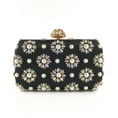 China Formal Banquet Women Evening Clutches Bead Wedding Prom Party Clutch Clips Beaded Evening Clutch Bag for sale