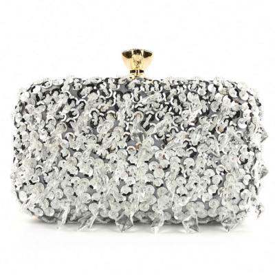 China Luxury Ladies Evening Bling Sparkle Glitter Sequins Grab Bags with Diamond Evening Purse Shoulder Handbags for sale