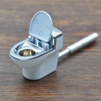 China Contemporary High Grade Quality Toilet Model Metal Pipes Weed/Tobacco/Smoking Pipes Gift Grinder Smoke Grinder Tobacco Weed Pipe Narguile for sale