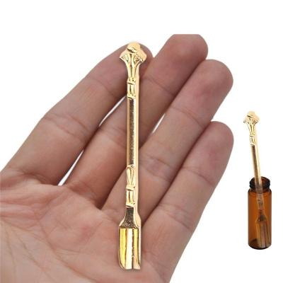 China Newest Minimalist Mini Shovel Spoon Smoking Pipe Easy Carry Mini Powder Scoop Hookah Shisha Metal Snuff Accessories Multiple Uses for sale