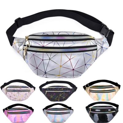 China Water Proof Litthing 2021 Women Fanny Pack Leg Bag Reflective Shoulder Bag Women Waist Bag Pouch Women Waist Pack for sale