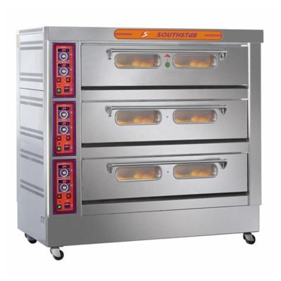 China Southstar Bakery Hot Sale Electric Deck Oven With 3 Decks 9 Trays For Bread&cookie&pizza for sale