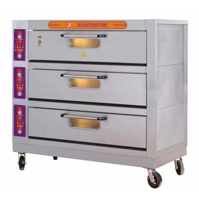 China Electric Bakery Southstar Oven With 3 Decks 9 Trays For Bread&cookie&pizza for sale