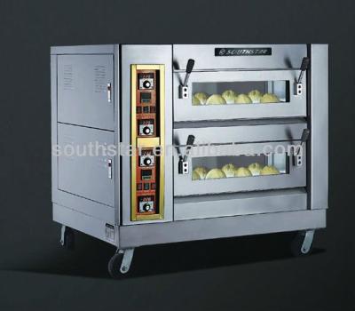 China Fair hot sale double pizza township pizza oven for restaurant for sale