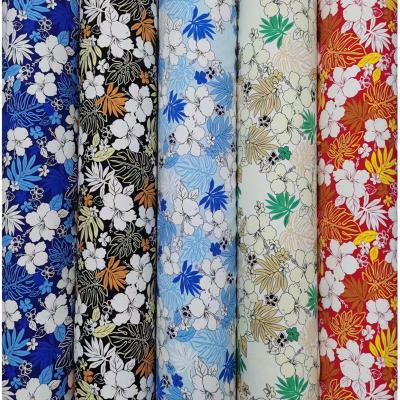 China Flower Print 4 Way Stretch 100% Polyester Anti-Static Fabric Printing Fabric For Dress Woman for sale