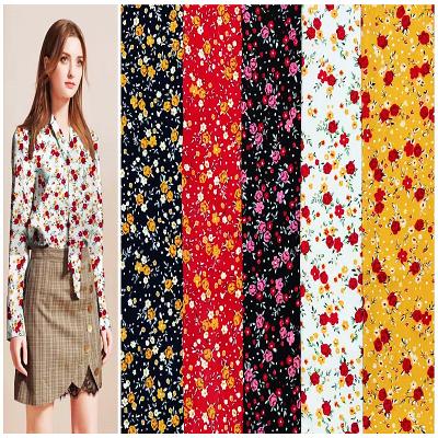 China Anti Pill Rayon Fabric 40s 100% Rayon Poplin Printed Viscous Fabric Woven Rayon Fabric for sale