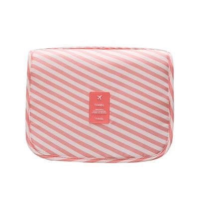 China Waterproof Bathroom Roll Up Toiletry Organizer Case Removable Travel Makeup Hanging Cosmetic Bag for sale