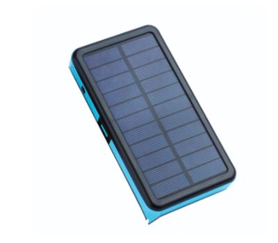 China Easy Carry High Quality 20000mAh Solar Power Bank Magnetic Detachable Three Panel Fast Charging Proof For Outdoor for sale