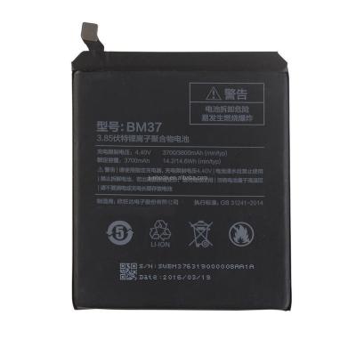 China Original Mobile Phone Battery BM37 For Xiaomi MI 5s Mi5s Mobile Phone 3800mAh for sale