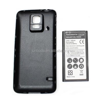 China High Capacity 6500mAh Mobile Phone Extended Phone Battery For Samsung S5 i9600 With Back Cover for sale