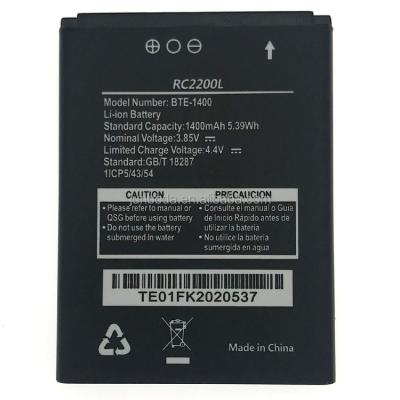 China For New Original Mobile Phones OEM Battery BTE-1400 For Verizon Orbic Travel V RC2200L 1400mAh for sale