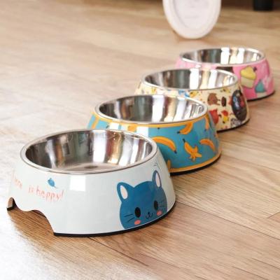 China Wholesale Viable Dense Material Cat Amine A5 Dense Material Cat Bowl Stainless Steel Dog Food Drinking Water Dog Feeder Feeder for sale