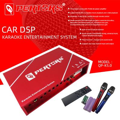 China QPERTORS DSP QP-K5.0S car karaoke audio system single microphone or QP-K5.0S dual microphone for sale