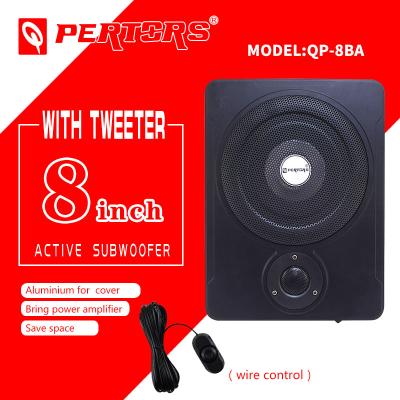 China car subwoofer QP-8BA 8inch active subwoofer, 8inch woofer QP-8BA for sale