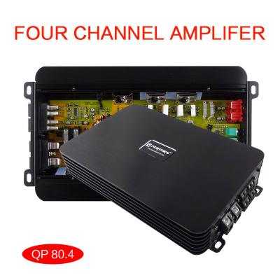 China car audio amplifier, 4 channel amplifier, AB class QPERTORS QP80.4 four channel amplifier QP 80.4 for sale