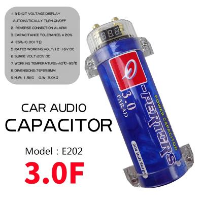 China Car Audio Capacitor Car Digital Display Accessories Electrolytic Capacitor Car Hybrid Amplifier E202 for sale