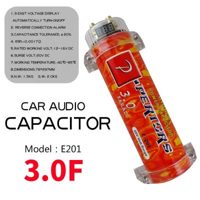 China Large Power Capacitor Car Audio Magnetic Capacitor Capacitor Audio Accessories E201 for sale