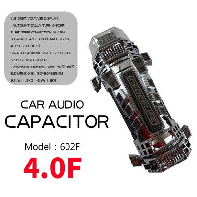 China High Quality 602F Car Audio Capacitor 602F 4.0F Capacitor for sale