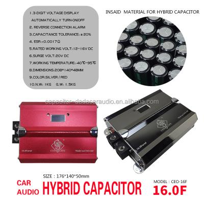 China Car Audio Capacitor Car Digital Display Accessories Electrolytic Capacitor Car Audio Hybrid Amplifier CEO-16F for sale