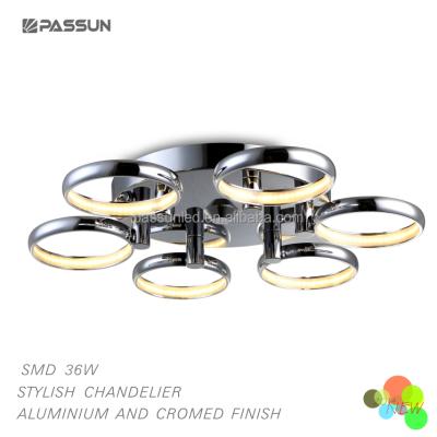 China Surface Mounted Aluminum Chandelier For Decoration , Chandelier Lighting Led Ceiling Light for sale