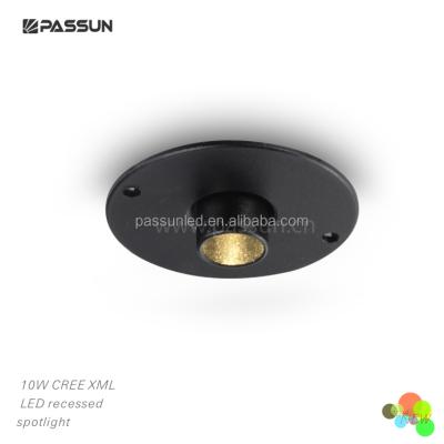 China Indoor led lighting spotlight 10w single head rotating creechip led ceiling downlight for sale