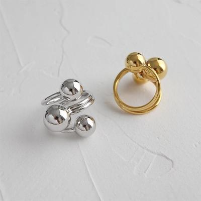 China FASHIONABLE Exaggerated Planet Ring Female Irregular Index Ring Adjustable Ring for sale