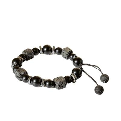 China Volcano Stone Bracelet Men Personalized Casual/Sporty Fashion The Retro Bracelet for sale