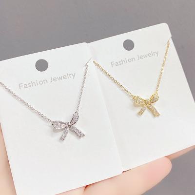 China Women's New Internet Celebrity Female Clavicle Bow Necklace for sale