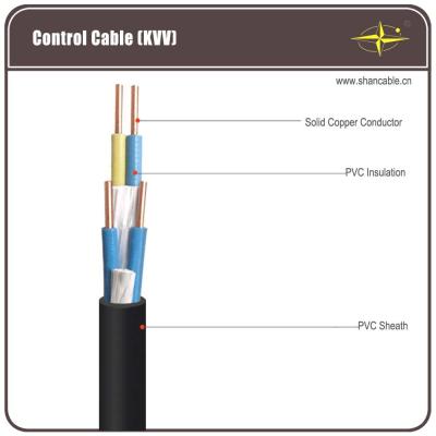 China Cable de control de cobre forrado aislado del cloruro de polivinilo del cloruro de polivinilo en venta