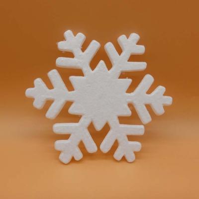 China Home Decor Or Student's Beautiful Paintwork Craft White Polyfoam Snowflake For Christmas Decoration for sale