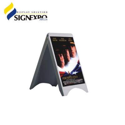 China Advertising Board Sign A Frame Aluminum Sidewalk Promotion Double Side Sandwiched Sign for sale