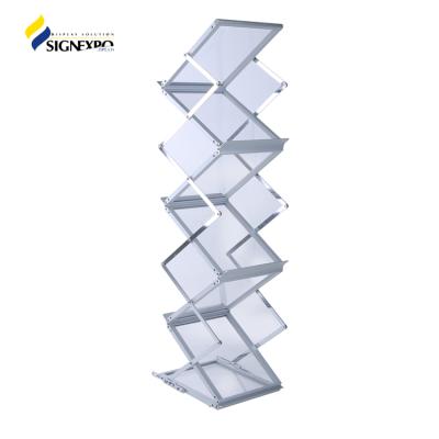 China Economic brochure iron brochure holder/A4 literature rack/literature rack with 5 tiers for sale