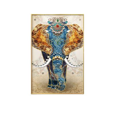 China New Classic/Postmodern Abstract Elephant Canvas Painting Animal Prints Middle East Style Art Pictures Saudi Arabia Decor Posters Wall Art for sale